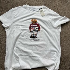Soccer polo bear tee